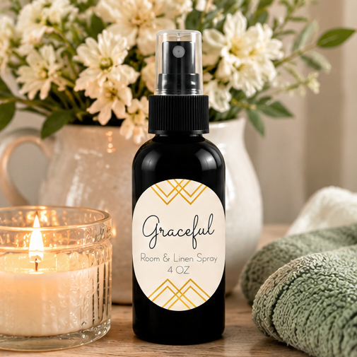Graceful Room & Linen Spray | Double-Scented Floral Musk 4 oz