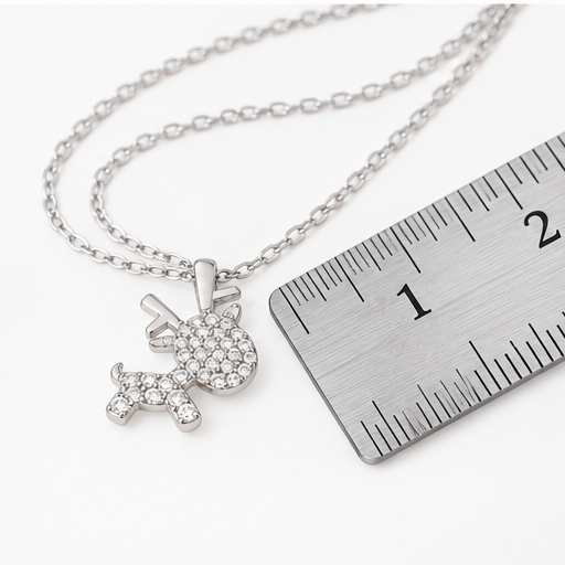 Sparkle All the Way Reindeer Necklace