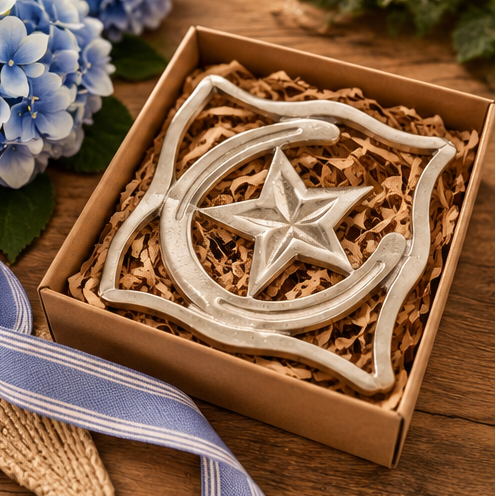 Huntley Equestrian Silver Horseshoe & Star Trivet