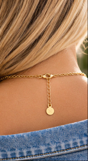 Celestial Charm Layered Necklace | Gold-Tone & Beaded
