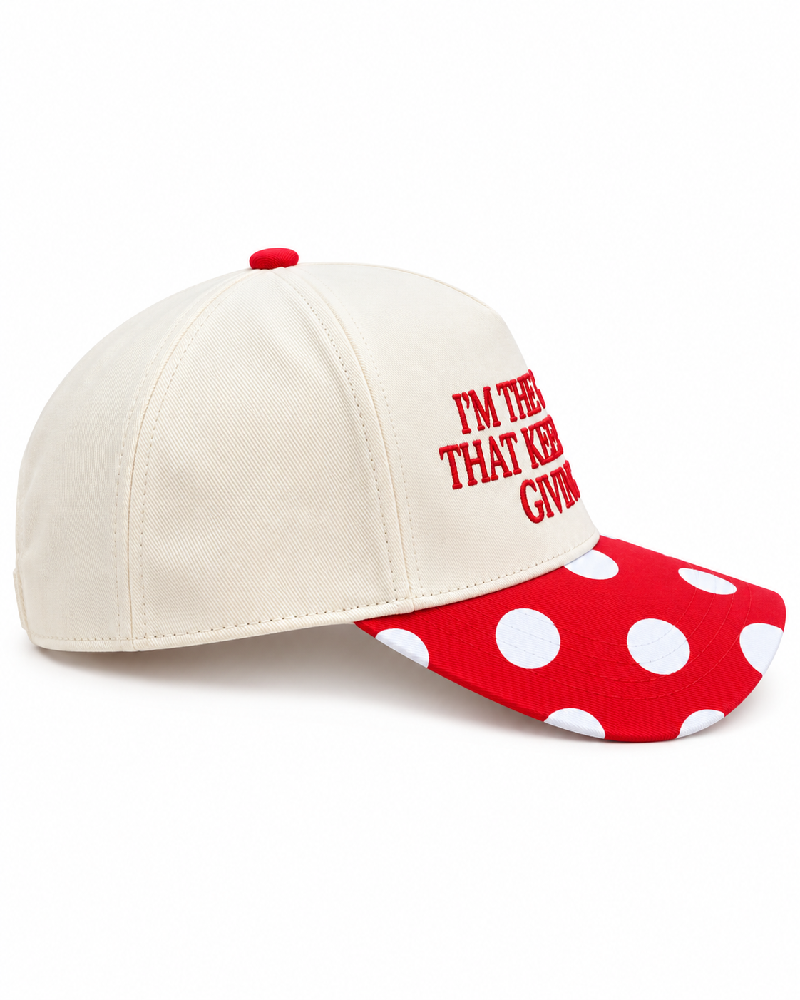 I'm The Gift That Keeps Giving Polka Dot Christmas Hat