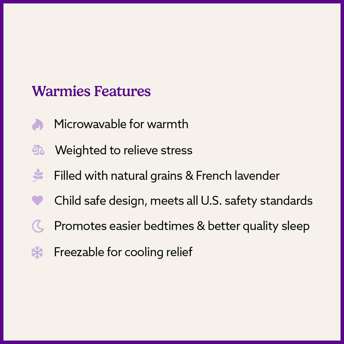 Warmies® Junior Bee | 9" Microwavable Lavender Plush