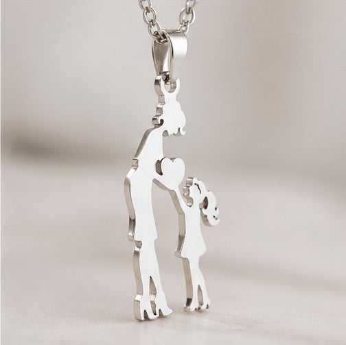 Just My Mom & Me Necklace In Silver
