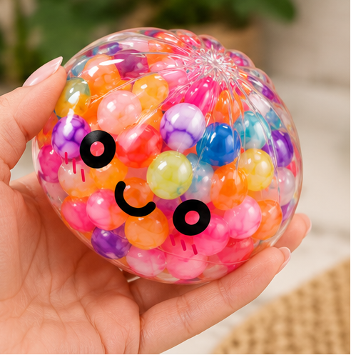 Happy Dumpling Acrylic Water-Filled Squishy | Collectible Sensory Fidget Toy