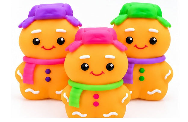Gingerbread Cutie Christmas Squishy Toy – Assorted Colors