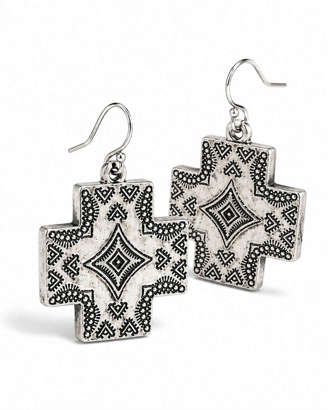 Outlaw Grace Cross Earrings