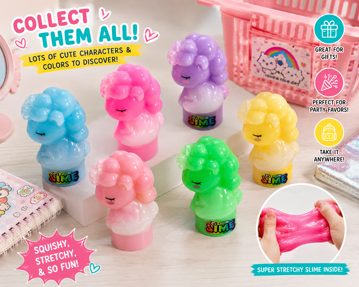Cute Character Slime Toy (Random Color)