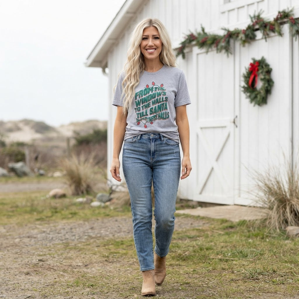 From the Windows to the Walls Christmas Graphic Tee