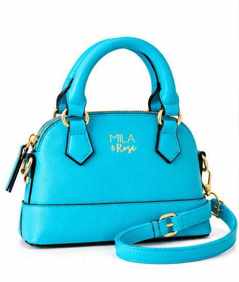 Caribbean Blue Mini Crossbody Purse for Girls | Mila & Rose