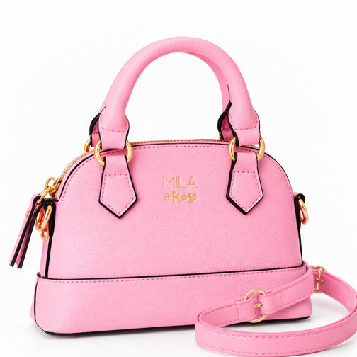 Bubblegum Pink Mini Crossbody Purse for Girls | Mila & Rose