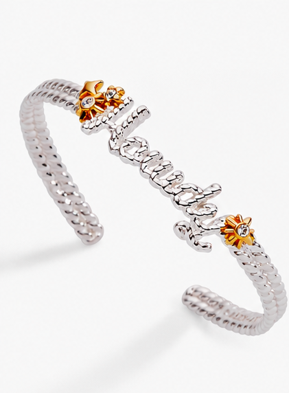 Howdy Western Two-Tone Cuff Bracelet