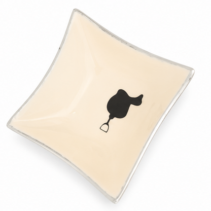 Huntley Equestrian Saddle Ceramic Dish