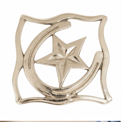 Huntley Equestrian Silver Horseshoe & Star Trivet