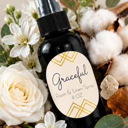 Graceful Room & Linen Spray | Double-Scented Floral Musk 4 oz