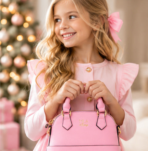 Bubblegum Pink Mini Crossbody Purse for Girls | Mila & Rose