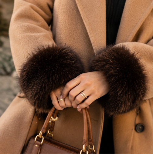 The Luxe Faux Fur Wrist Cuffs