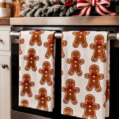 Gingerbread Christmas Kitchen Towels – Set of 2
