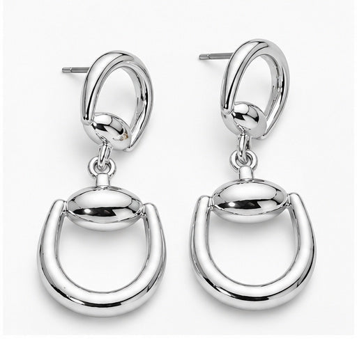 Equestrian Horsebit Link Drop Earrings | Gold, Silver & Two-Tone