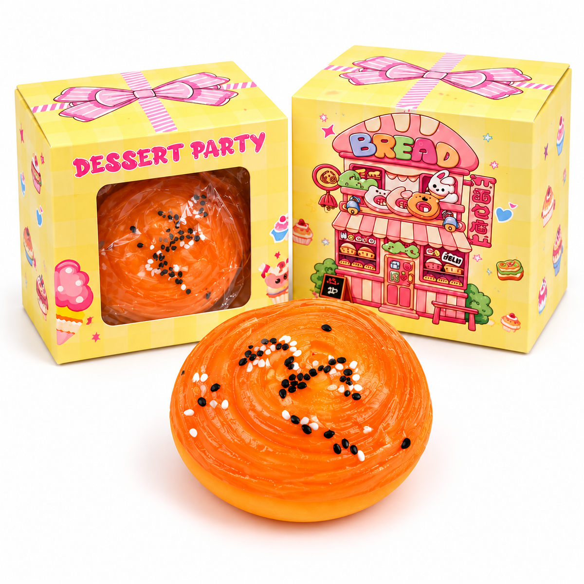 Mystery Scented Dessert Bread Squishy | Surprise Bakery Fidget Toy