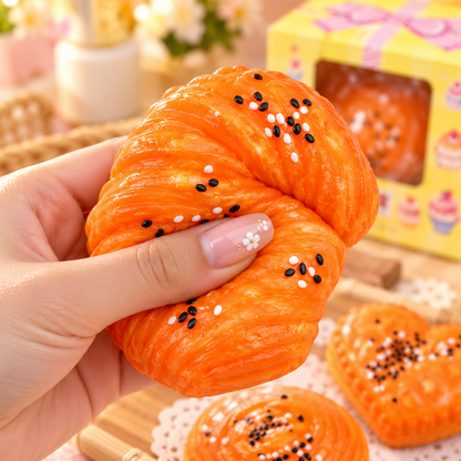 Mystery Scented Dessert Bread Squishy | Surprise Bakery Fidget Toy