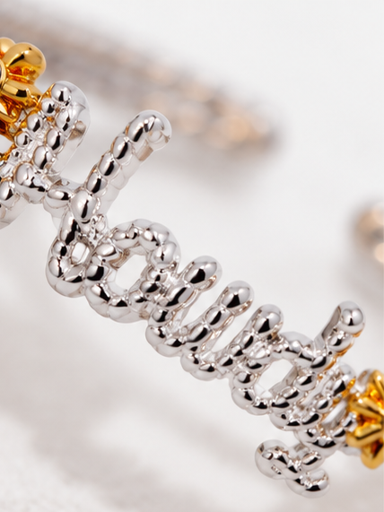 Howdy Western Two-Tone Cuff Bracelet