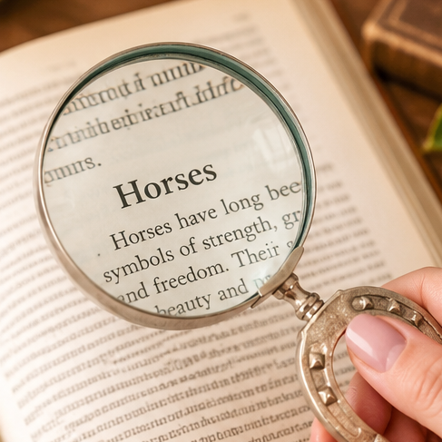 Huntley Equestrian Horseshoe Magnifying Glass – 3x Lens