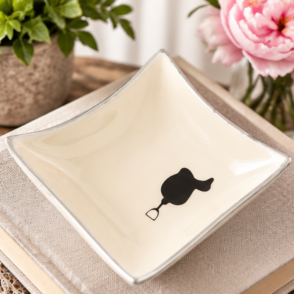 Huntley Equestrian Saddle Ceramic Dish