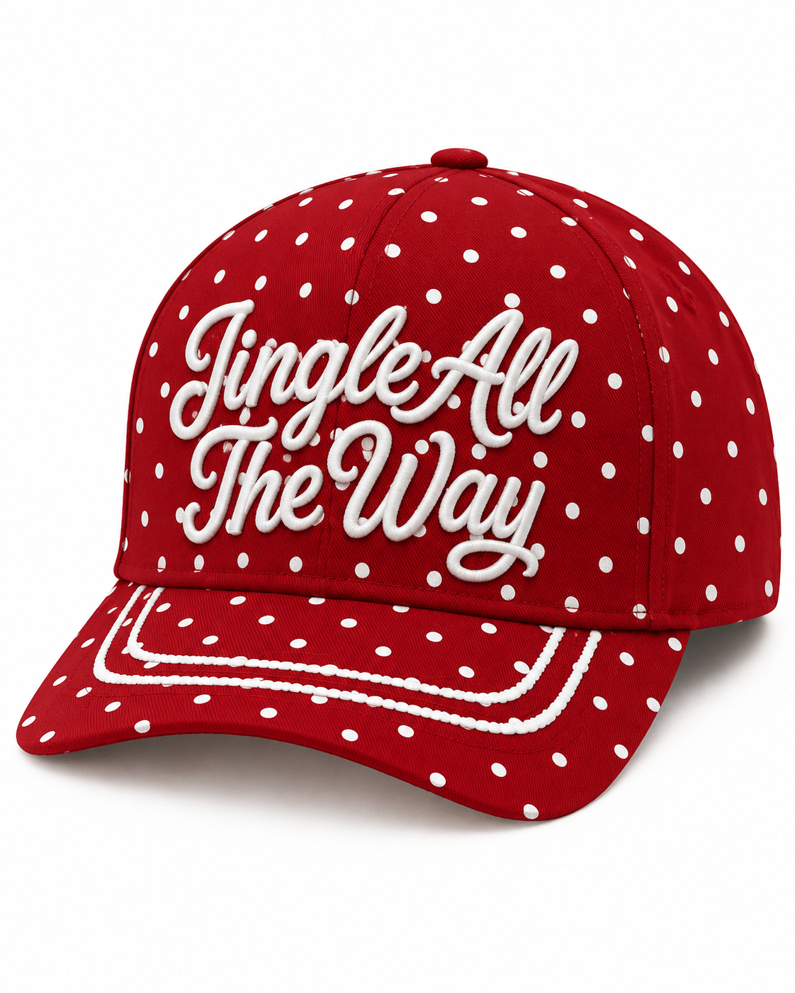 Jingle All The Way Polka Dot Christmas Hat