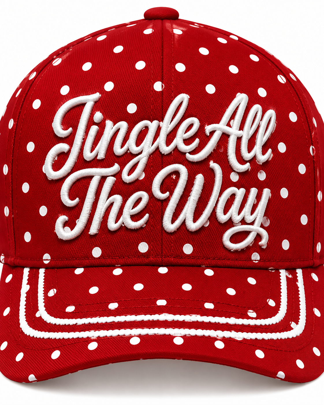 Jingle All The Way Polka Dot Christmas Hat