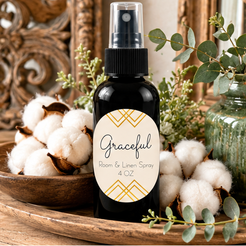 Graceful Room & Linen Spray | Double-Scented Floral Musk 4 oz