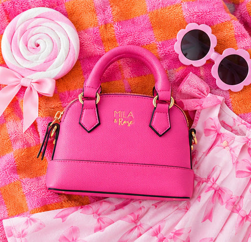 Hot Pink Mini Crossbody Purse for Girls | Mila & Rose