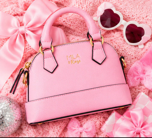 Bubblegum Pink Mini Crossbody Purse for Girls | Mila & Rose
