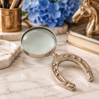 Huntley Equestrian Horseshoe Magnifying Glass – 3x Lens