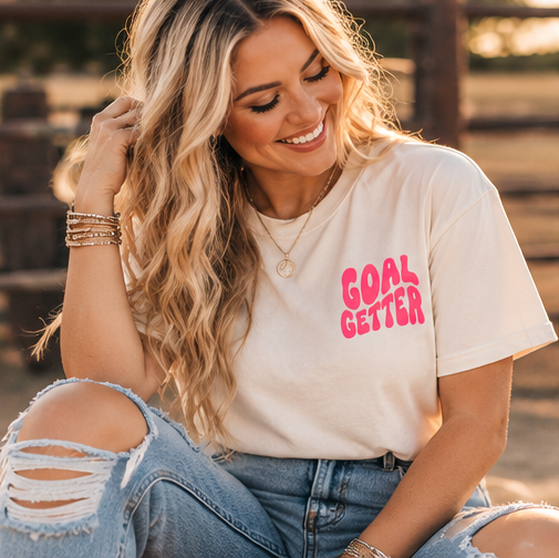 Goal Getter Inspirational Graphic Tee | Shape Your Future