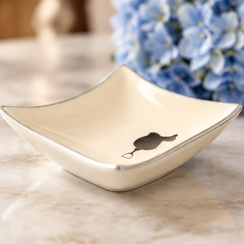 Huntley Equestrian Saddle Ceramic Dish
