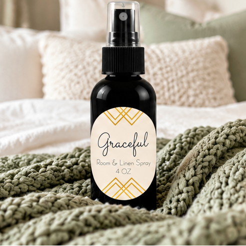 Graceful Room & Linen Spray | Double-Scented Floral Musk 4 oz