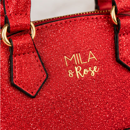 Red Shimmer Mini Crossbody Purse for Girls | Mila & Rose