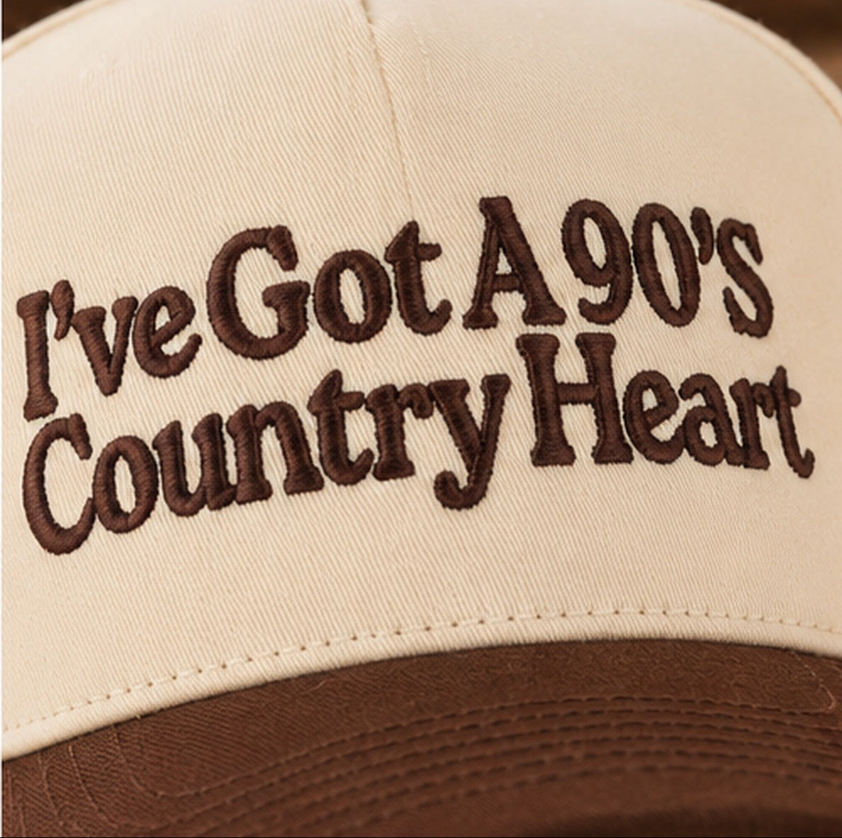 C.C. I've Got a 90's Country Heart Embroidered Trucker Hat