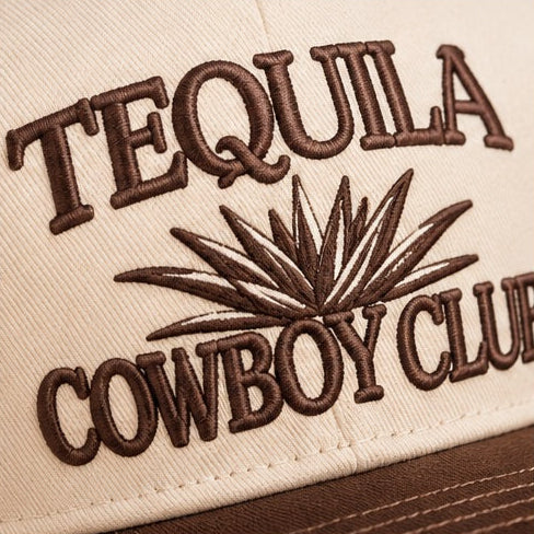 Tequila Cowboy Club Embroidered Snapback Hat – Western Five-Panel Cap