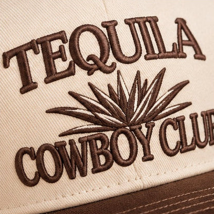 Tequila Cowboy Club Embroidered Snapback Hat – Western Five-Panel Cap