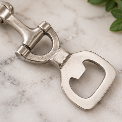 Huntley Equestrian Silver Horse Bit Bottle Opener