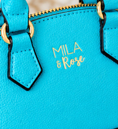 Caribbean Blue Mini Crossbody Purse for Girls | Mila & Rose