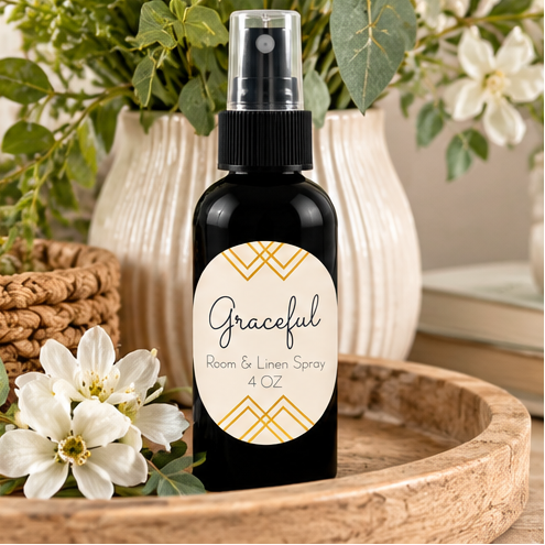 Graceful Room & Linen Spray | Double-Scented Floral Musk 4 oz