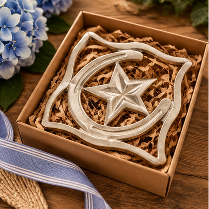 Huntley Equestrian Silver Horseshoe & Star Trivet