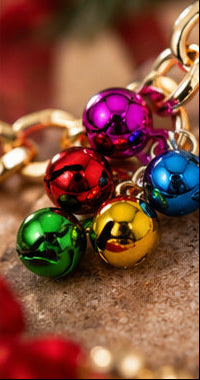 Christmas Charm Necklace and Snowflake Earrings Set | Gold or Silver