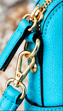 Caribbean Blue Mini Crossbody Purse for Girls | Mila & Rose