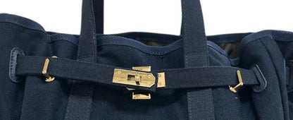 Huntley Equestrian Barnkin Canvas Tote Bag – Classic Navy