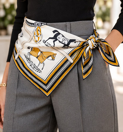 Equestrian Horse Harness Square Scarf