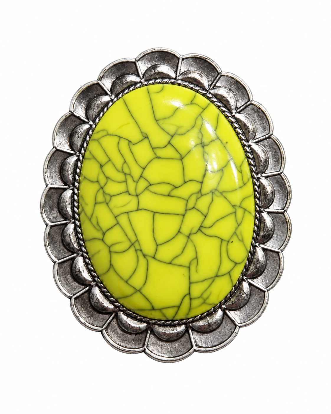 Neon Mesa Chartreuse Western Stone Phone Grip