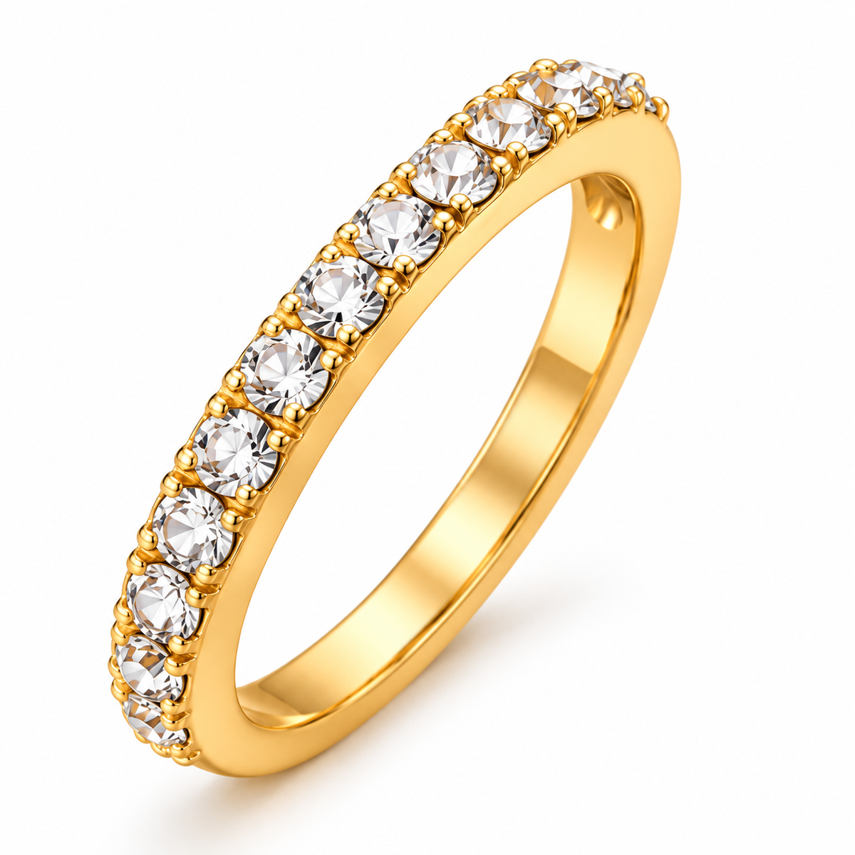 Christmas Bow & Teddy Bear 3-Piece Stackable Ring Set